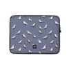 purple abstract pigeons laptop sleeve 13 front
