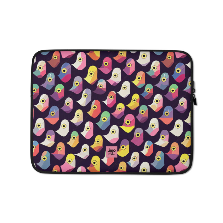 colourful abstract laptop sleeve 13 front