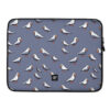 purple abstract pigeons laptop sleeve 15 front