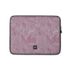 sage and purple laptop sleeve 13 front fingerprint pattern