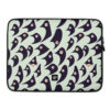 pale mint green and black birds laptop sleeve 15 front