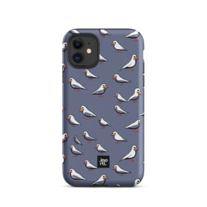 Purple iPhone case – Abstract seagulls