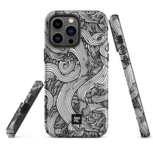 Grey iPhone case – Abstract lines