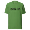 Christian colourful HUMBLEDunisex staple t shirt leaf front