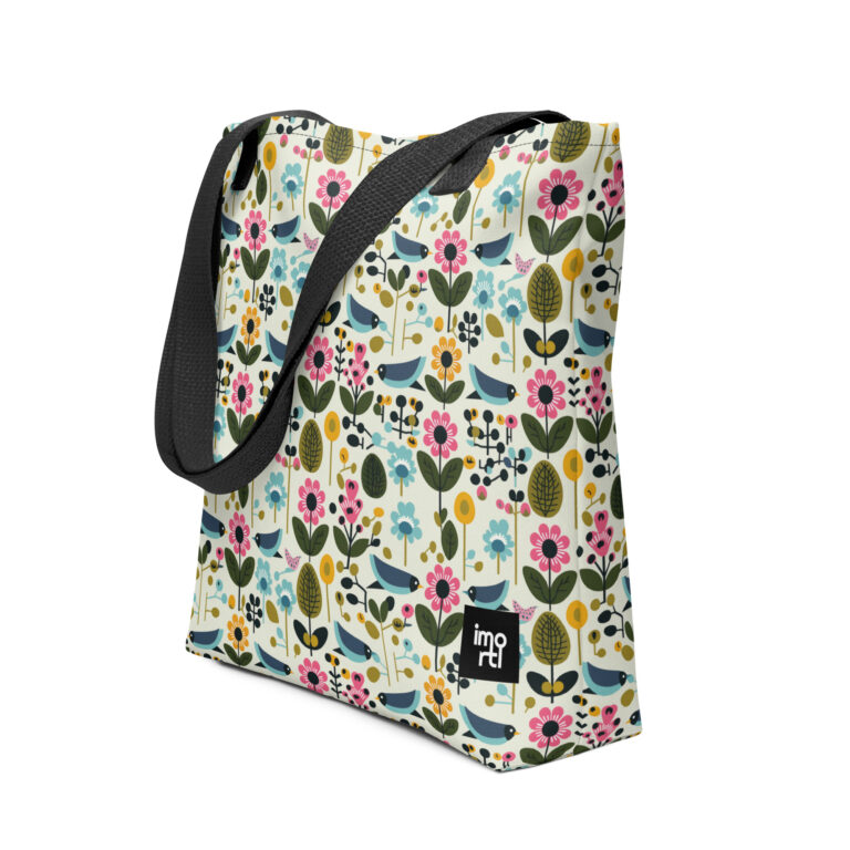 Floral minimalist Tote Bag