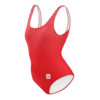 all over print one piece swimsuit white left eaa