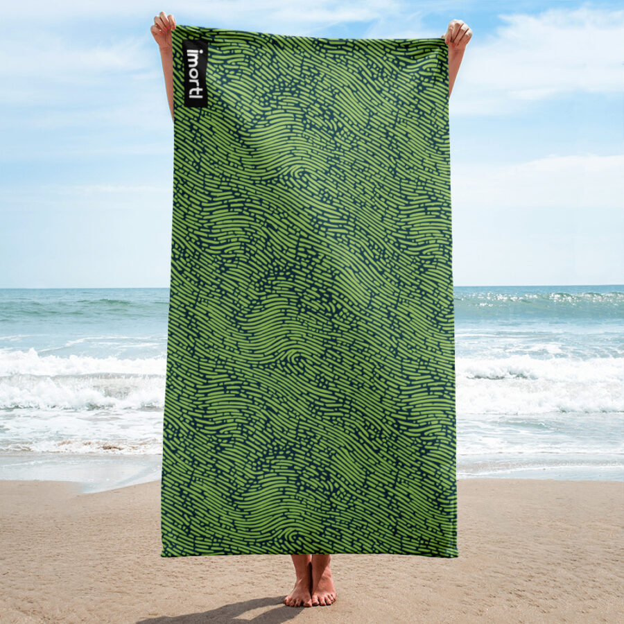 sublimated towel white x beach ffffa