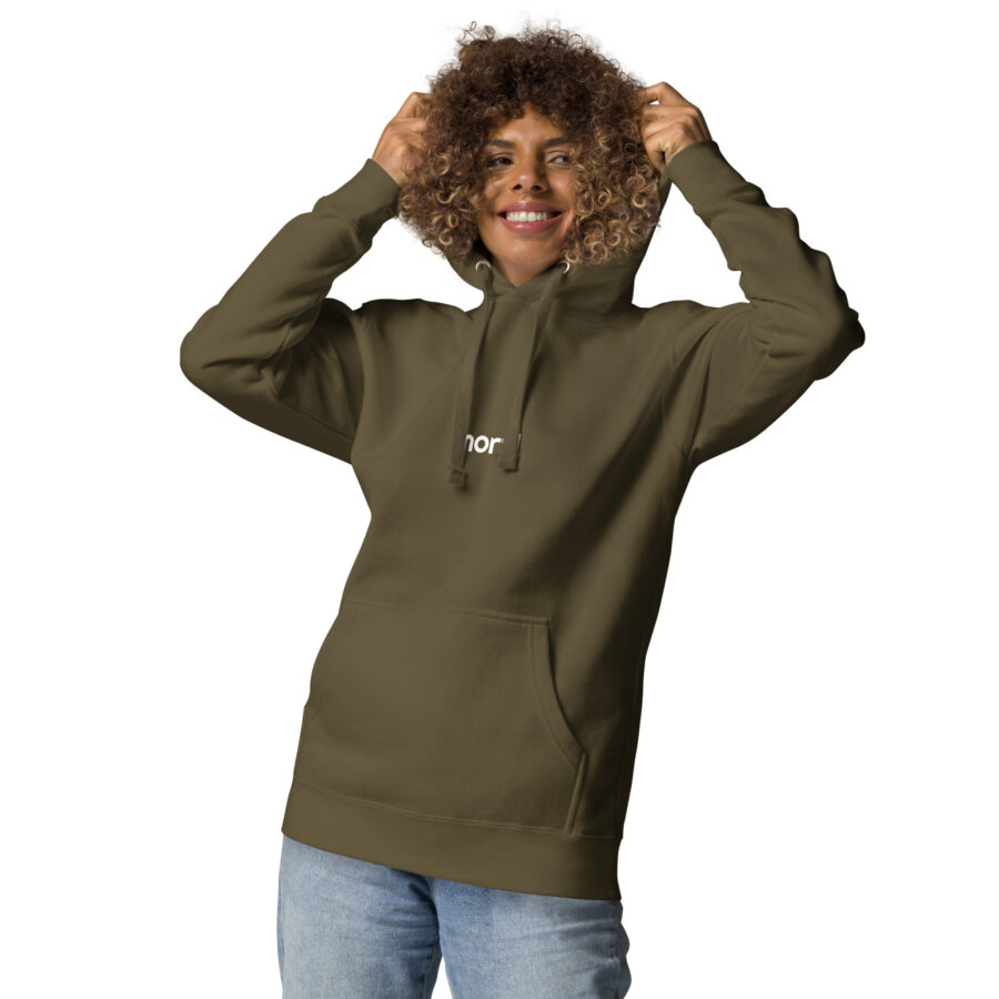 unisex premium hoodie military green front fedcfad