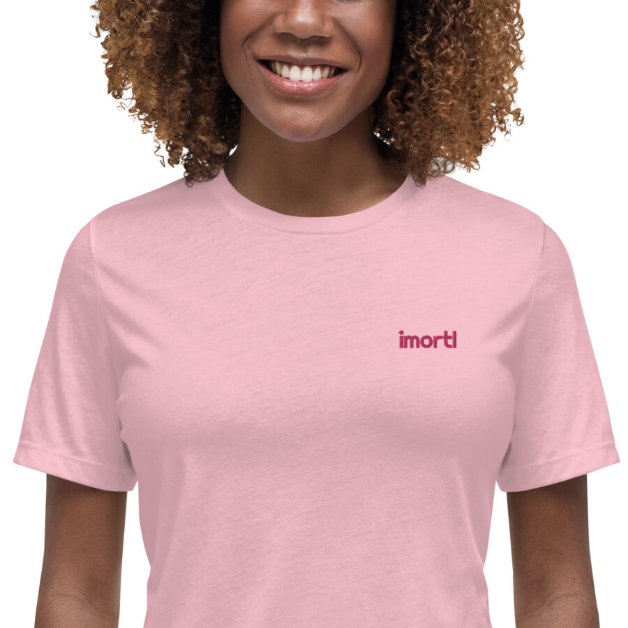 womens relaxed t shirt pink zoomed in ceb.jpg