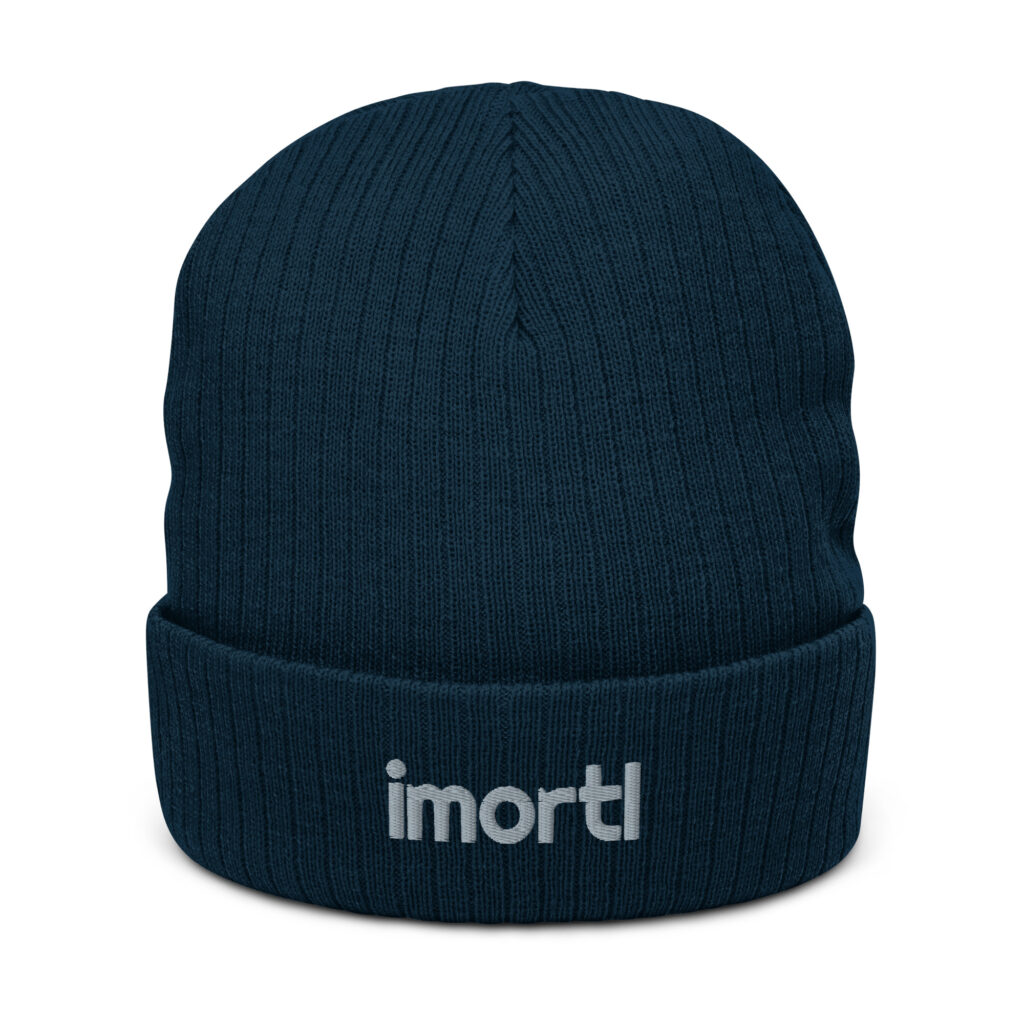 ribbed knit beanie navy front bc.jpg