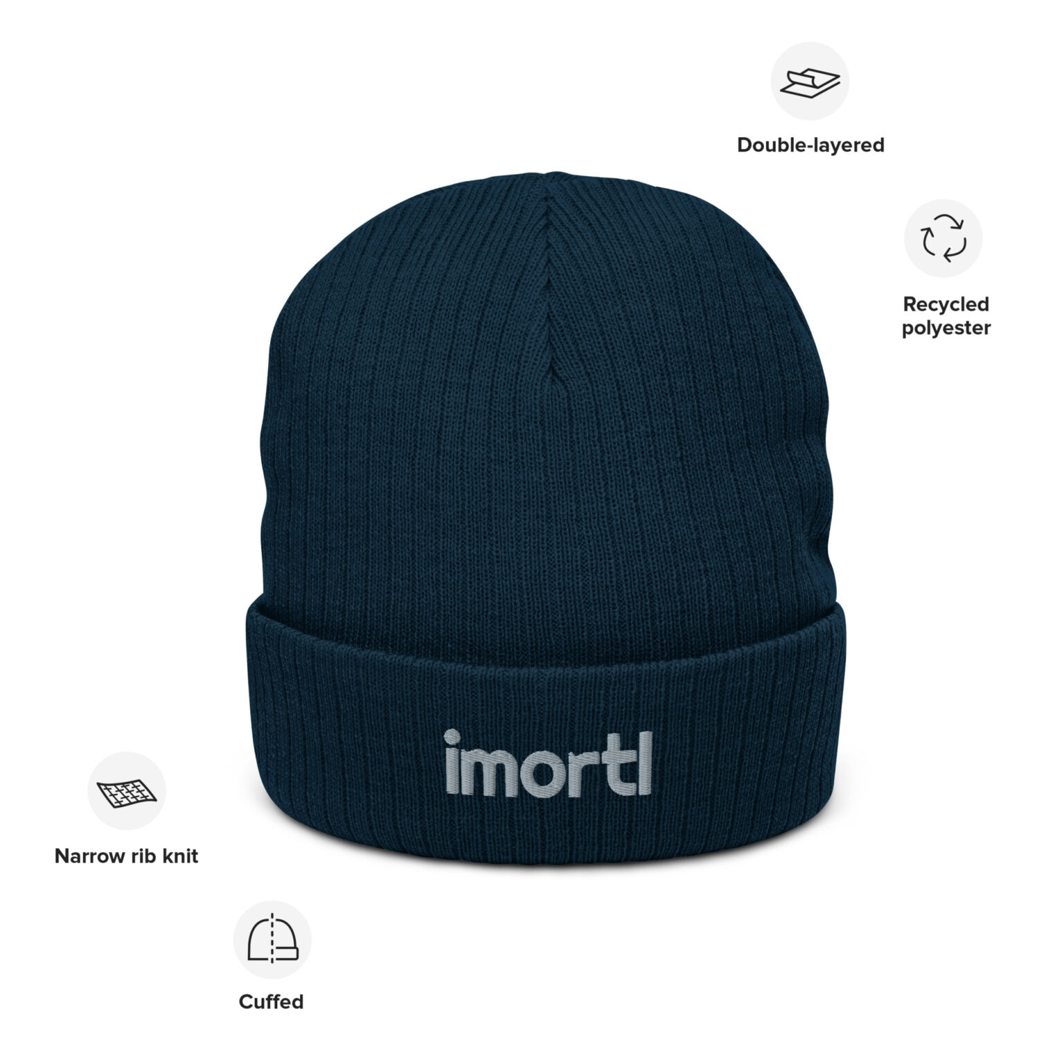 ribbed knit beanie navy front ed.jpg