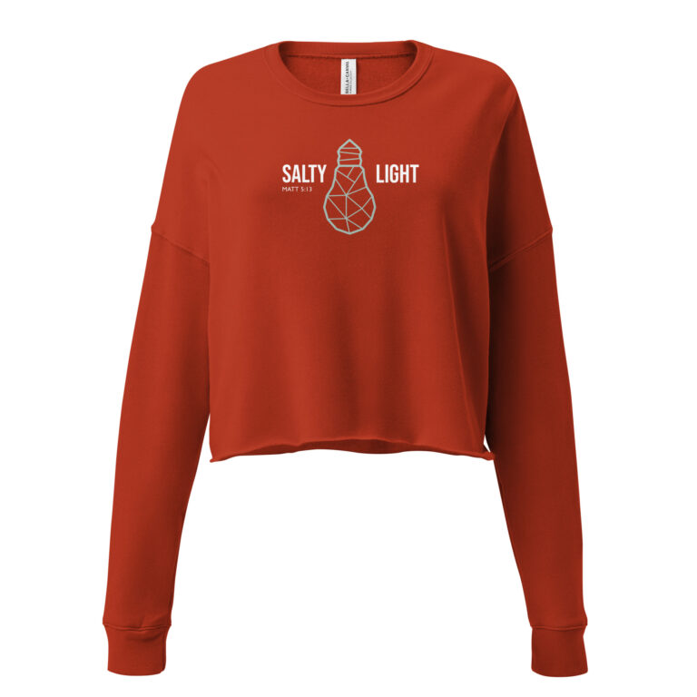 Salty light Crop Sweatshirt – Brick