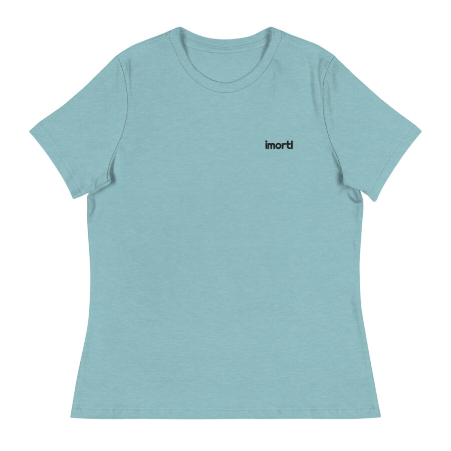 womens relaxed t shirt heather blue lagoon front f.jpg