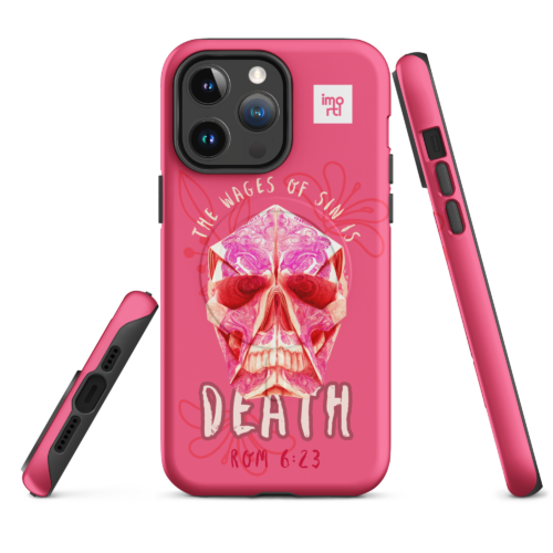 Wages Of Sin Christian MagSafe® tough case for iPhone® - Pink
