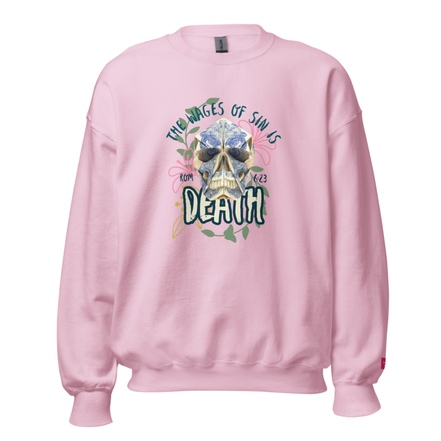 Wages of Sin sweatshirt - pastel colours - Image 5
