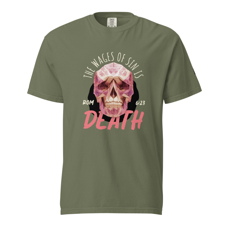 Unisex Wages of Sin Christian t-shirt - Image 4
