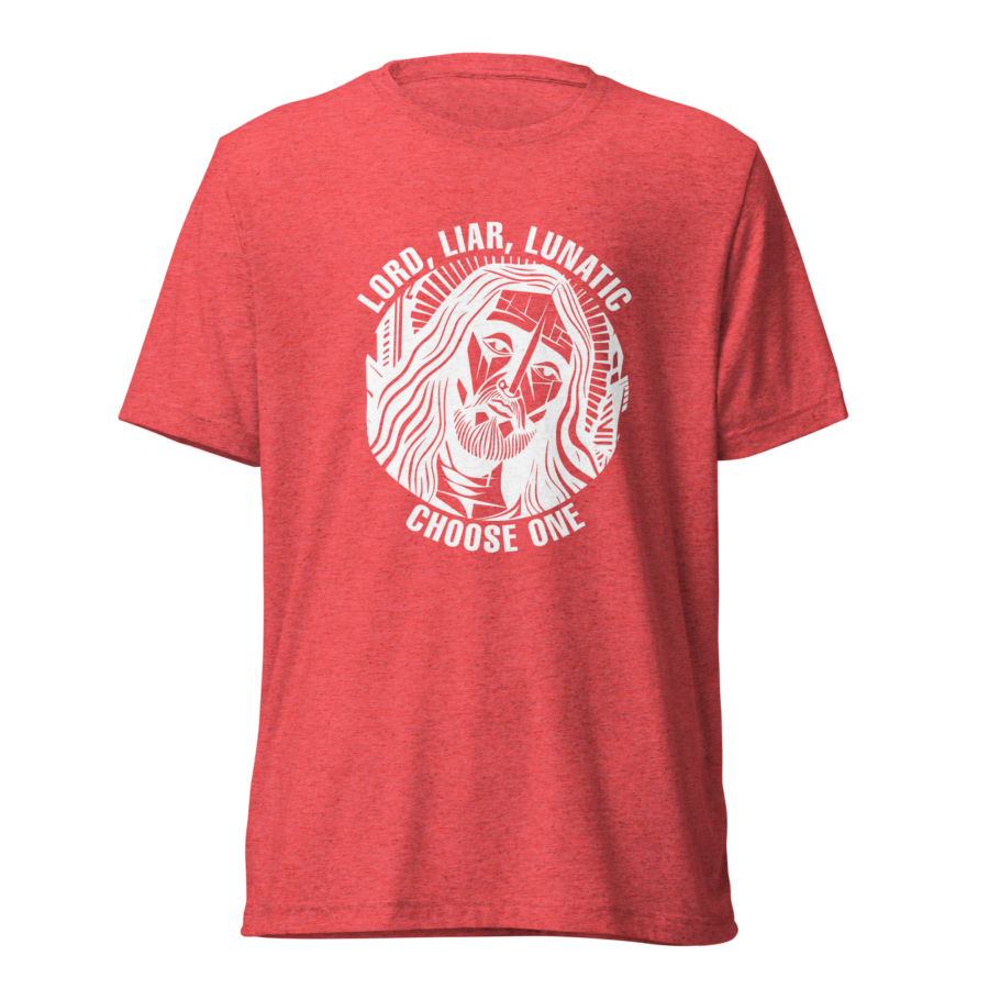 lord-lier-lunatic-christian-t-shirt-red-triblend-front.png